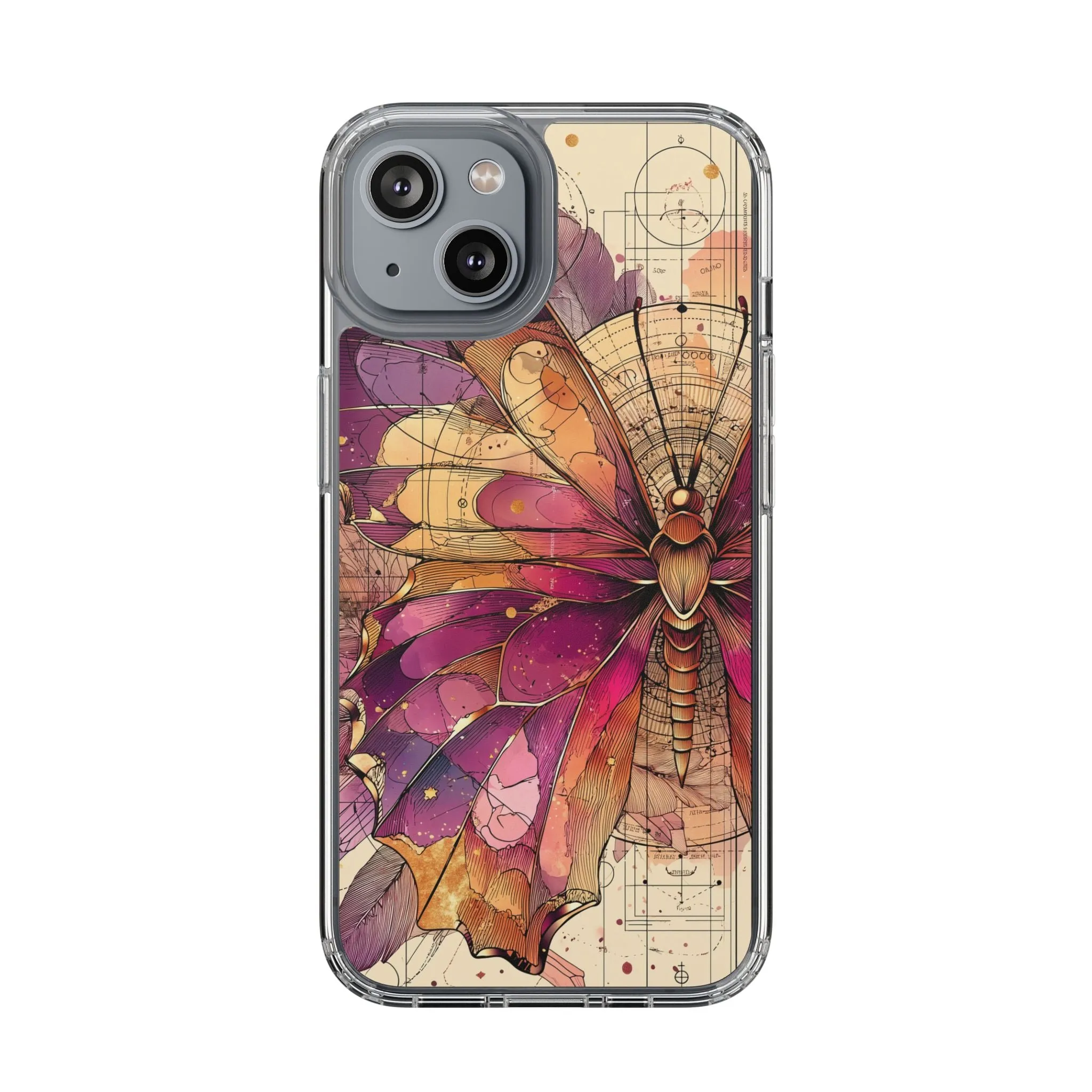 Butterfly Floral Clear iPhone Case