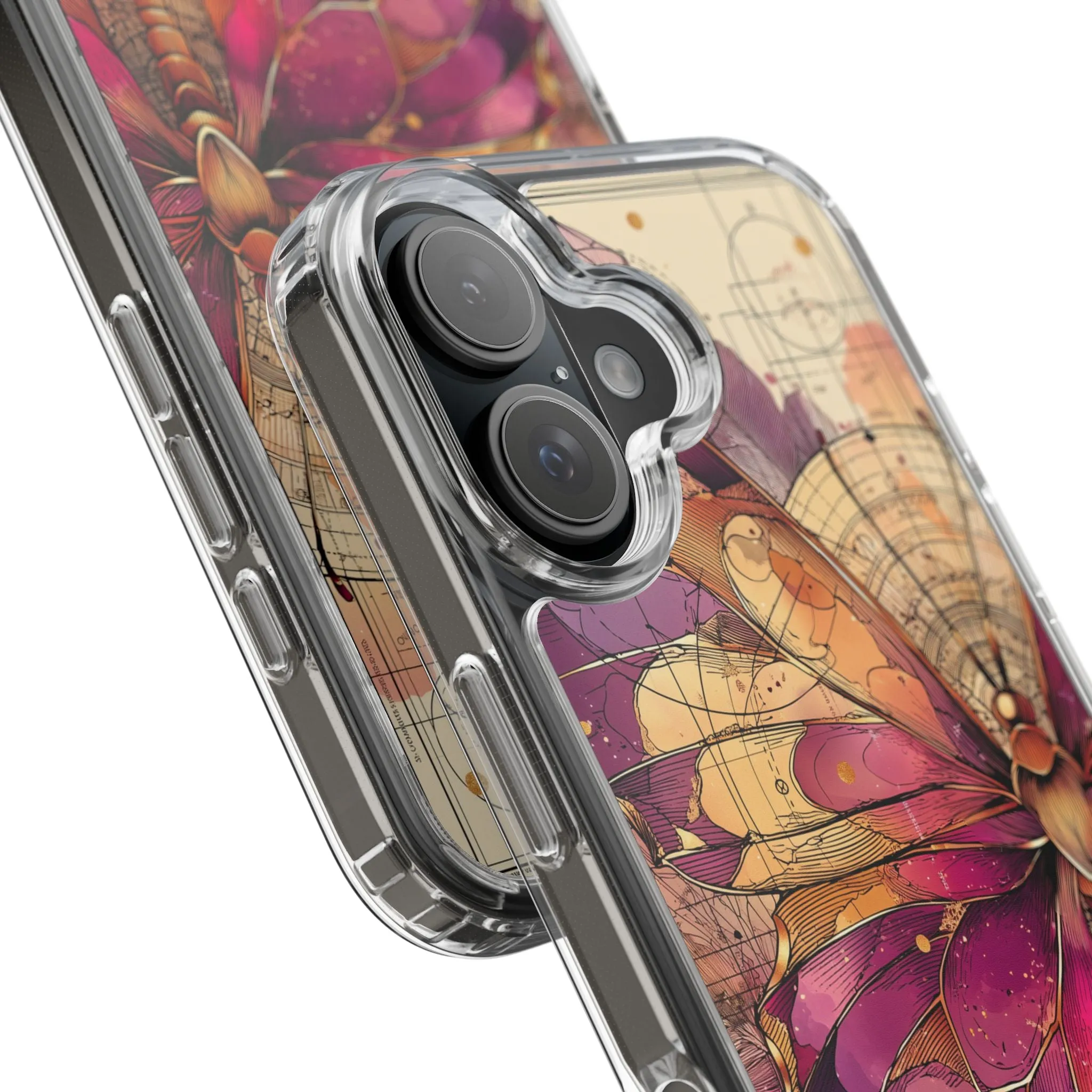 Butterfly Floral Clear iPhone Case