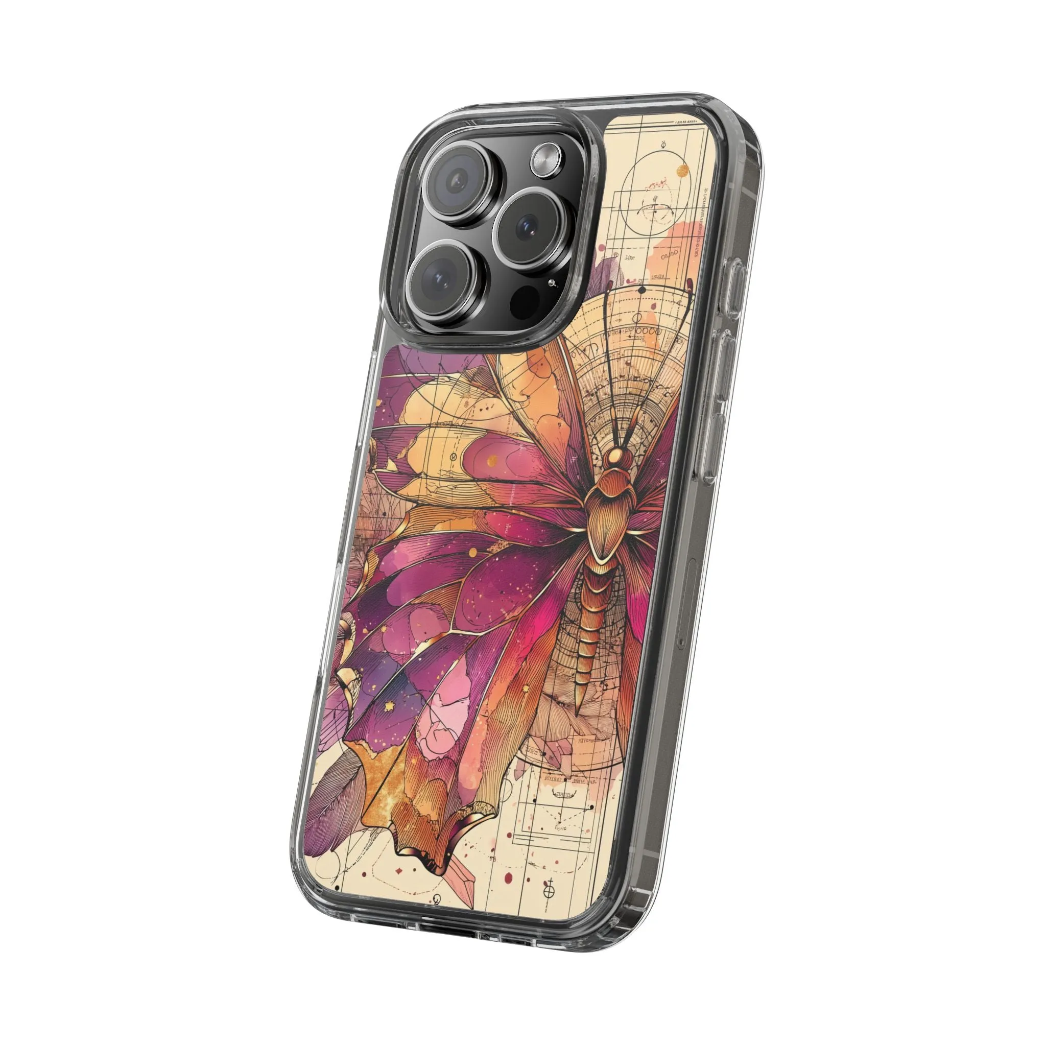 Butterfly Floral Clear iPhone Case