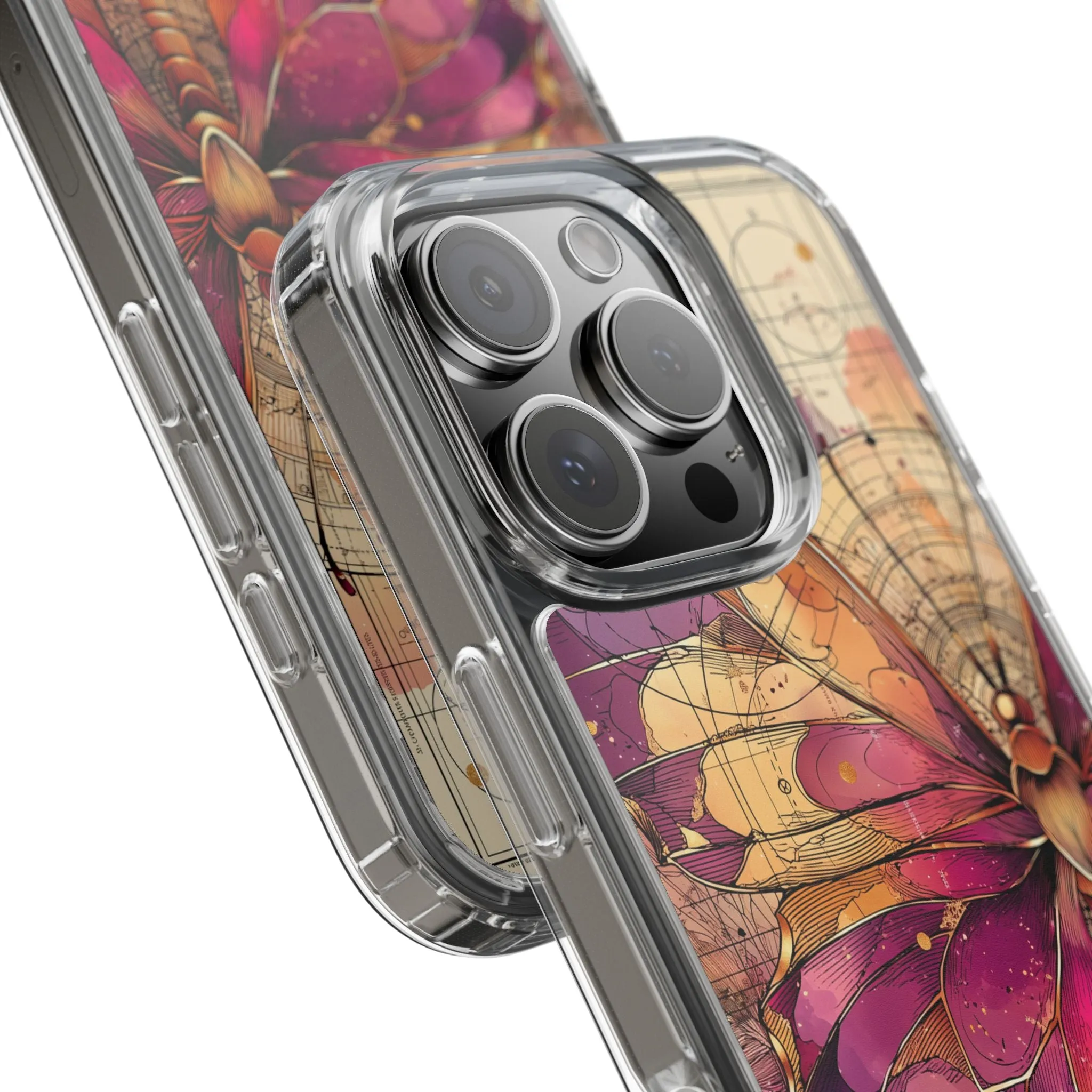 Butterfly Floral Clear iPhone Case
