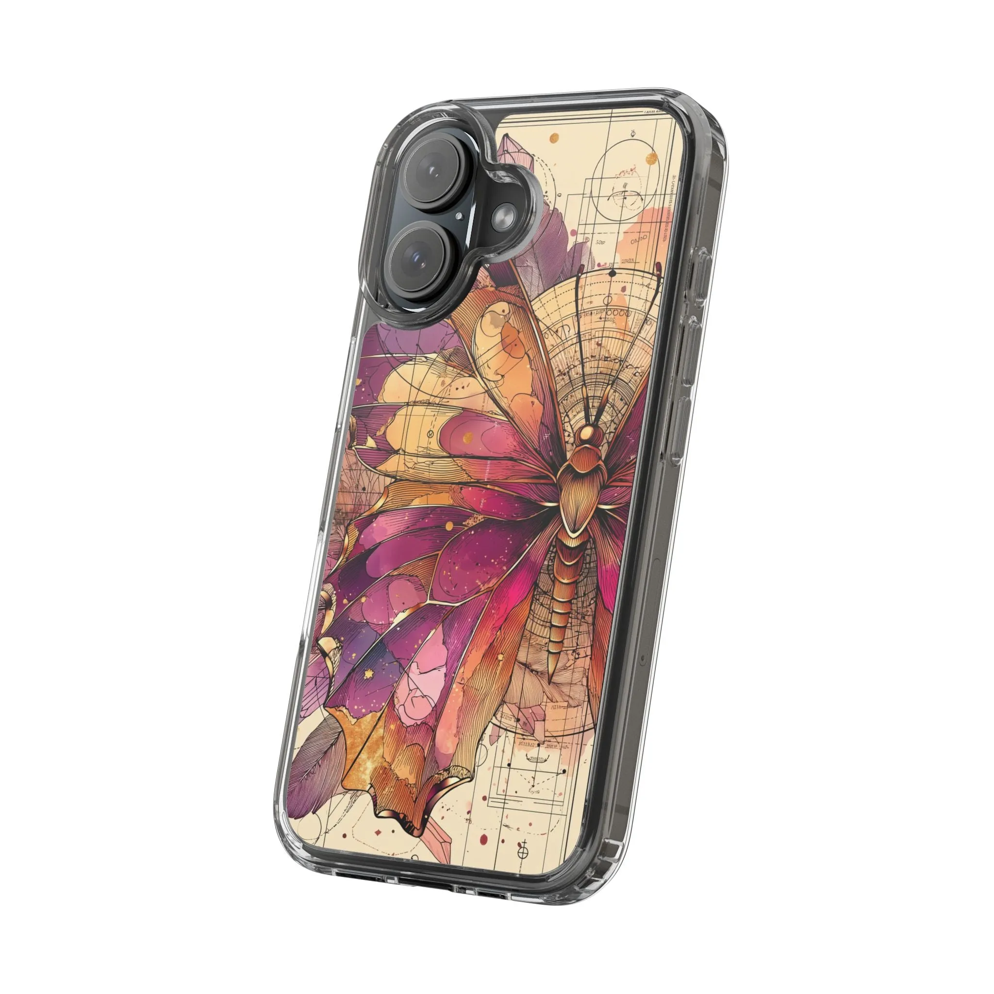 Butterfly Floral Clear iPhone Case