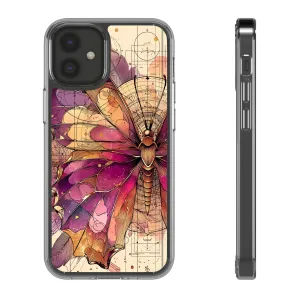 Butterfly Floral Clear iPhone Case