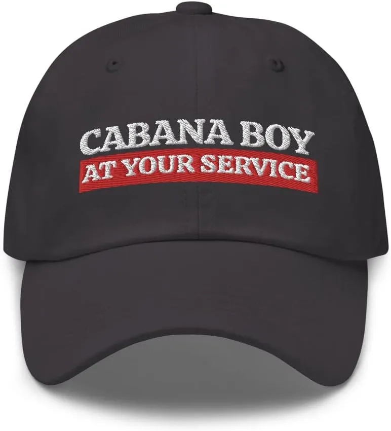 Cabana Boy Hat - at Your Service, Pool Boy Gift, My Cabana Boy, Outdoors Beach, Dad Hat Baseball Cap Mens