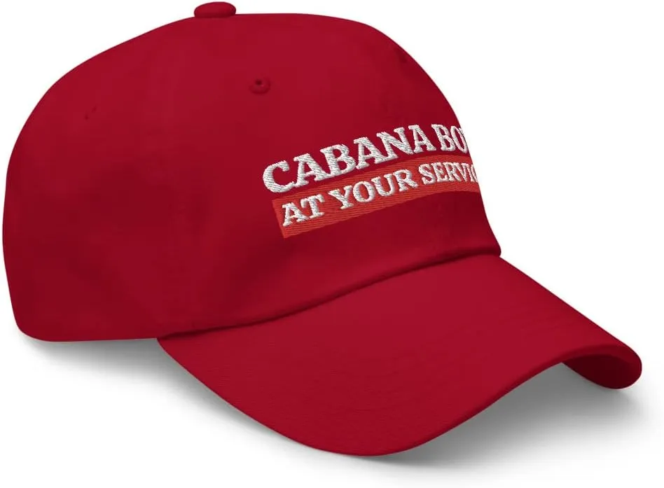 Cabana Boy Hat - at Your Service, Pool Boy Gift, My Cabana Boy, Outdoors Beach, Dad Hat Baseball Cap Mens