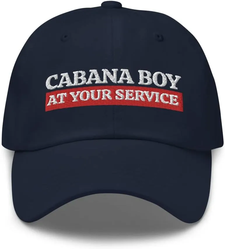 Cabana Boy Hat - at Your Service, Pool Boy Gift, My Cabana Boy, Outdoors Beach, Dad Hat Baseball Cap Mens