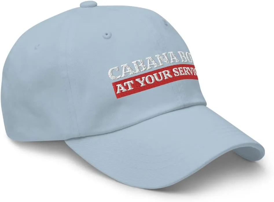 Cabana Boy Hat - at Your Service, Pool Boy Gift, My Cabana Boy, Outdoors Beach, Dad Hat Baseball Cap Mens