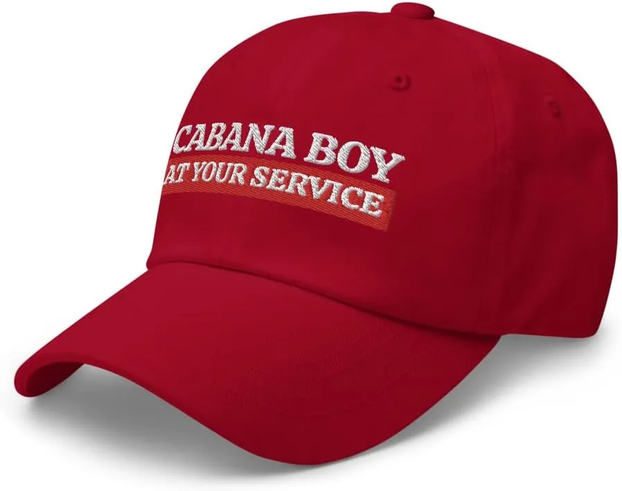Cabana Boy Hat - at Your Service, Pool Boy Gift, My Cabana Boy, Outdoors Beach, Dad Hat Baseball Cap Mens