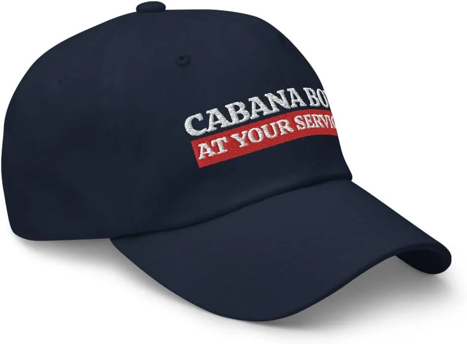 Cabana Boy Hat - at Your Service, Pool Boy Gift, My Cabana Boy, Outdoors Beach, Dad Hat Baseball Cap Mens