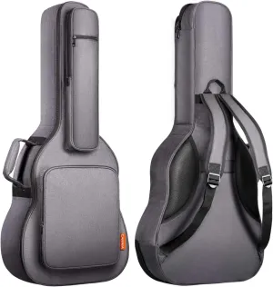 CAHAYA Guitar Bag Acoustic Reinforced 0.7 In Thick Sponge Soft Padded Guitar Case with 5 Pockets,Neck Cradle,Back Hanger Loop for 39 40 41 In Acoustic Classical Guitars CY0176