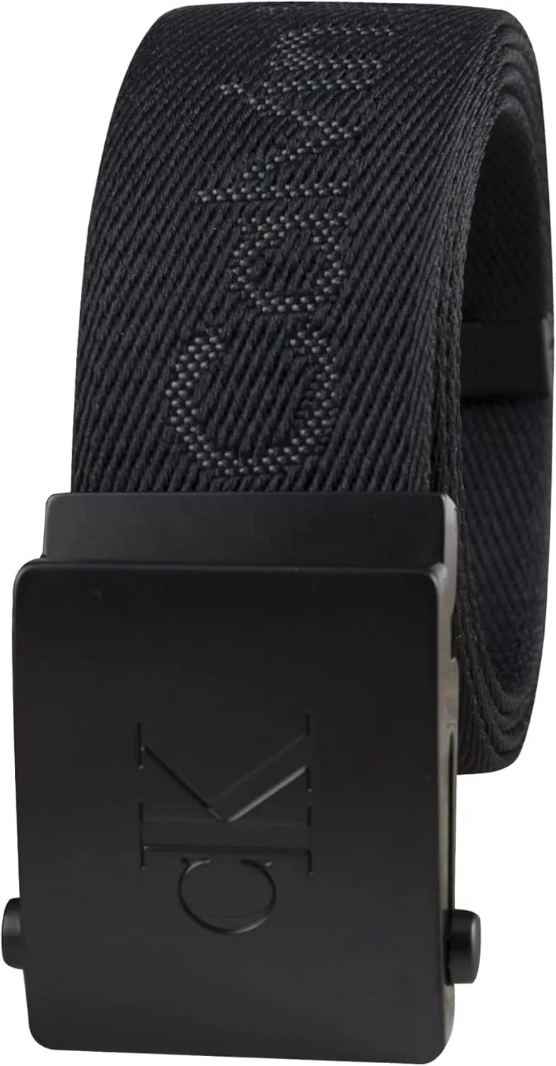 Calvin Klein Men's 38mm Web Belt with Logo