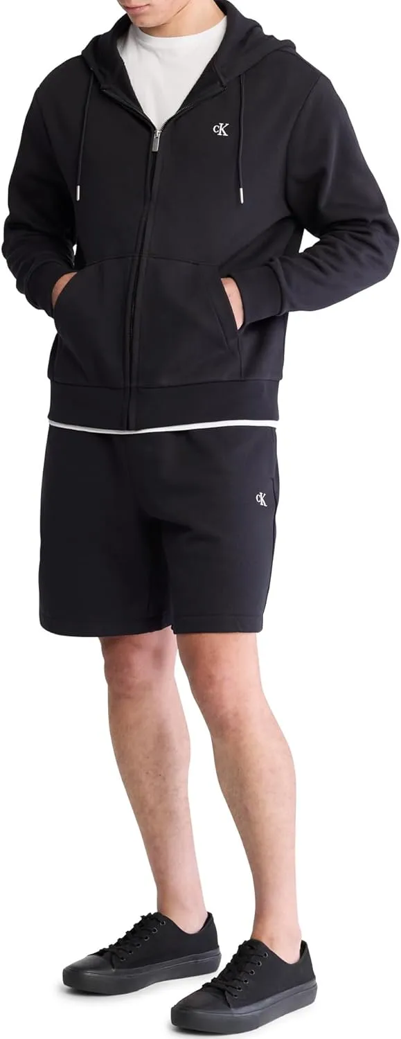 Calvin Klein Men's Relaxed Fit Archive Logo Fleece Full Zip Hoodie