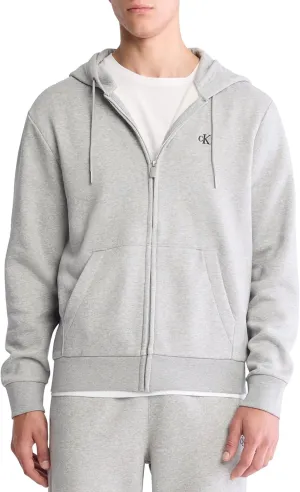 Calvin Klein Men's Relaxed Fit Archive Logo Fleece Full Zip Hoodie