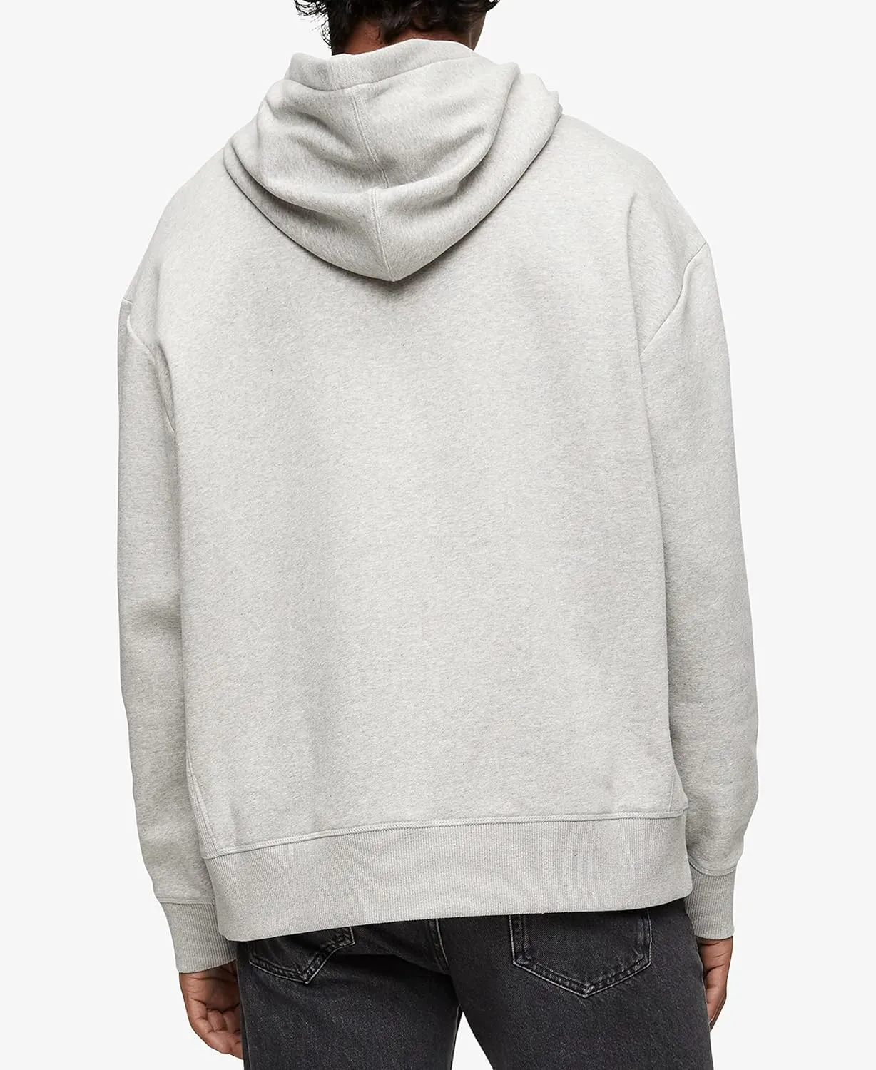 Calvin Klein Men's Relaxed Fit Monogram Logo Fleece Hoodie