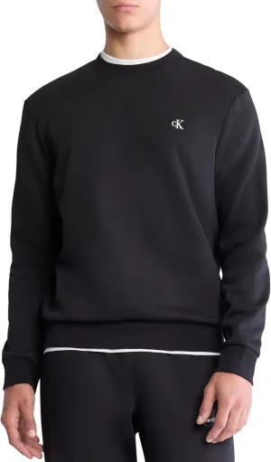 Calvin Klein Men's Relaxed Fit Monogram Logo Fleece Sweatshirt