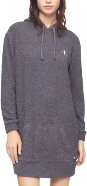 Calvin Klein Women's Ck One Plush Lounge Long Sleeve Hoodie