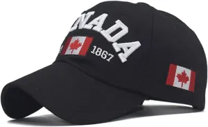 Canada Dad Hat Maple Leaf Flag Cap Embroidered Unisex