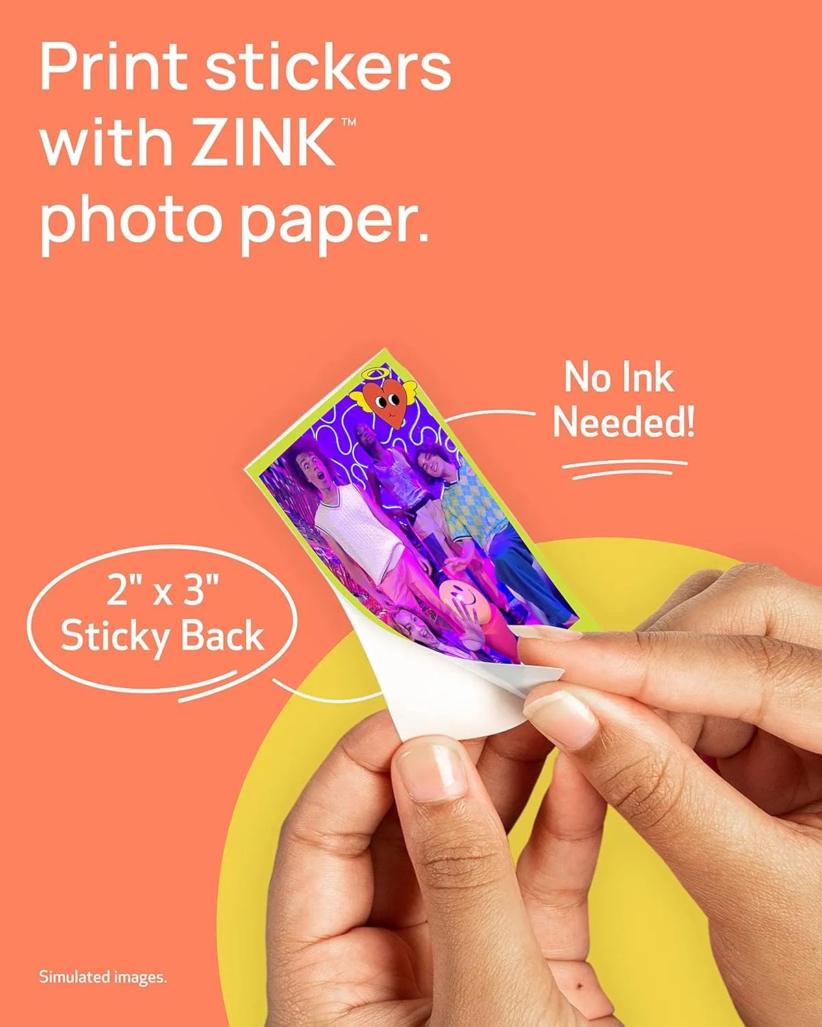 Canon IVY ZINK 2" x 3" Photo Sticker Paper 100 sheets Pack