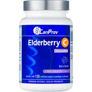 CanPrev Elderberry C Chewable Berry Burst 120s