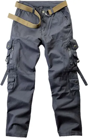 Cargo Pants for Men Casual Relaxed Fit Military Combat Hiking Pants Classic Outdoor Work Pants with Multi Pockets