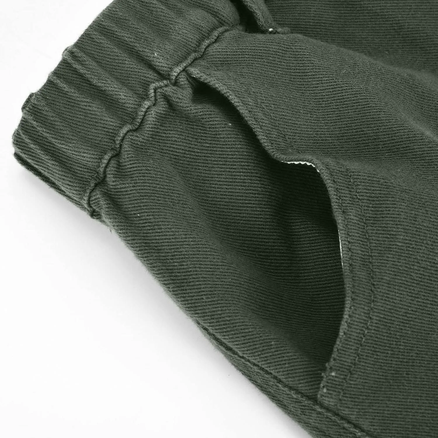 Cargo Shorts for Women Trendy Elastic High Waisted Knee Length Shorts Loose Casual Outdoor Summer Shorts with Pockets
