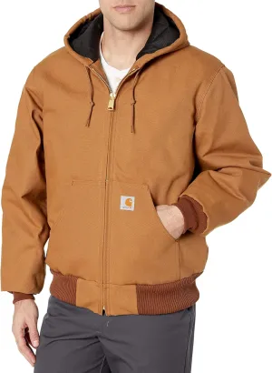 Carhartt Men's Loose Fit Firm Duck Insulated Flannel-Lined Active Jacket