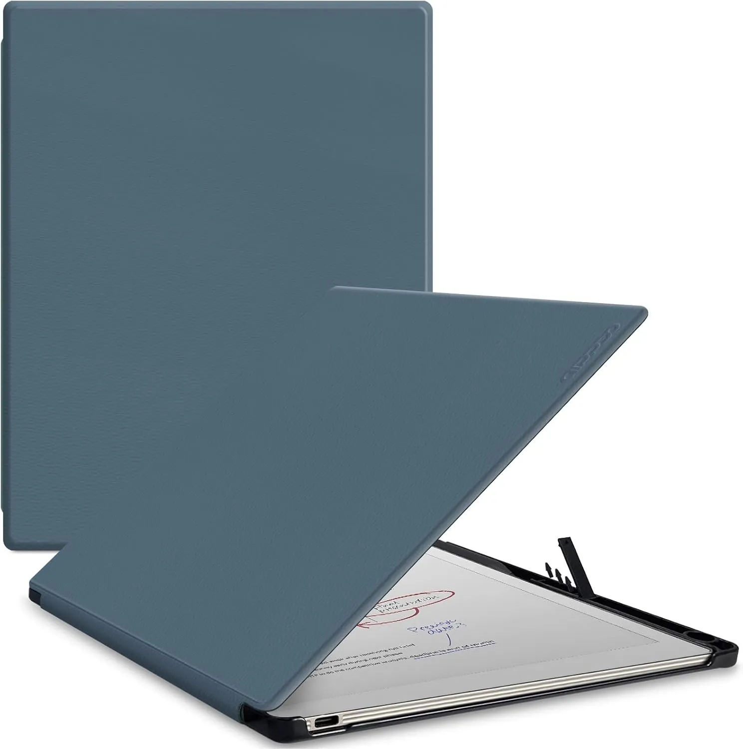 Case for Remarkable Paper Pro Tablet 11.8" (Released in 2024), Hard Back Shell Protective Book Folio Cover with Built-in Pen Holder, with Auto Sleep/Wake Function.