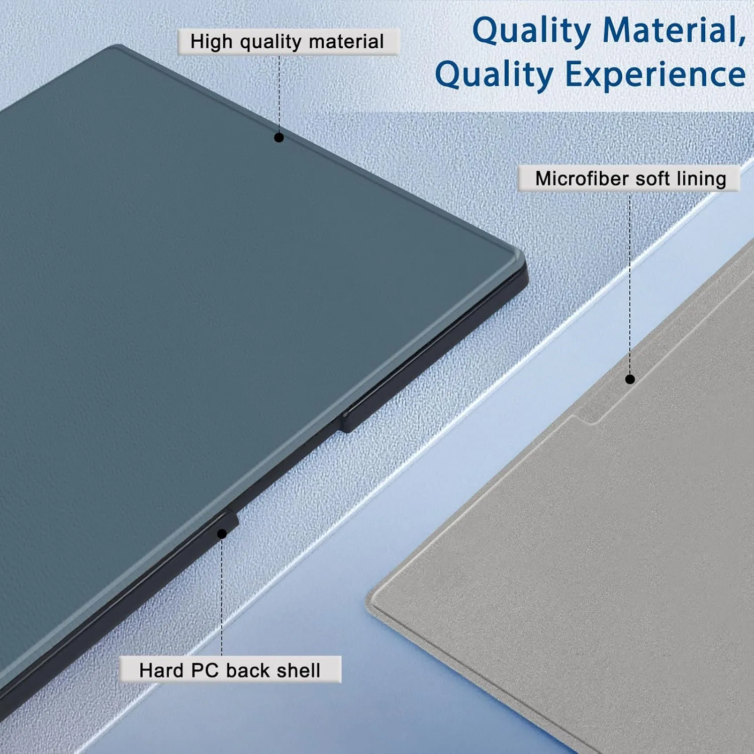 Case for Remarkable Paper Pro Tablet 11.8" (Released in 2024), Hard Back Shell Protective Book Folio Cover with Built-in Pen Holder, with Auto Sleep/Wake Function.