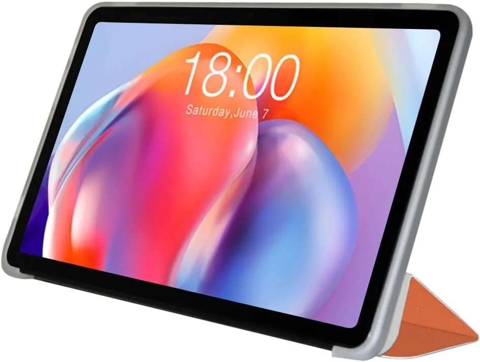 Case for TECLAST T40S Tablet 10.4 Inch, Ultra Slim PU Leather Folding Trifold Stand Protective Cover Case with Auto Wake/Sleep Soft TPU Back Shell for TECLAST T40S Tablet 10.4 Inch, Orange