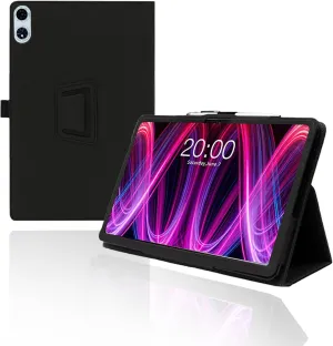 Case for TECLAST T60 Plus Tablet 12 inch,Folding Stand Protective,BOVUGAC Case Cover for T60Plus Tablet with Pencil Holder,Wrist Strap,Full Protection,Premium PU,Scratch Resistant(Black)