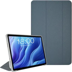 Case for TECLAST T60 Tablet 12 inch Android 14 Tablets, Ultra Slim PU Leather Folding Protective Cover Case with Auto Wake/Sleep Trifold Stand Soft TPU Back Shell for TECLAST T60, Gray