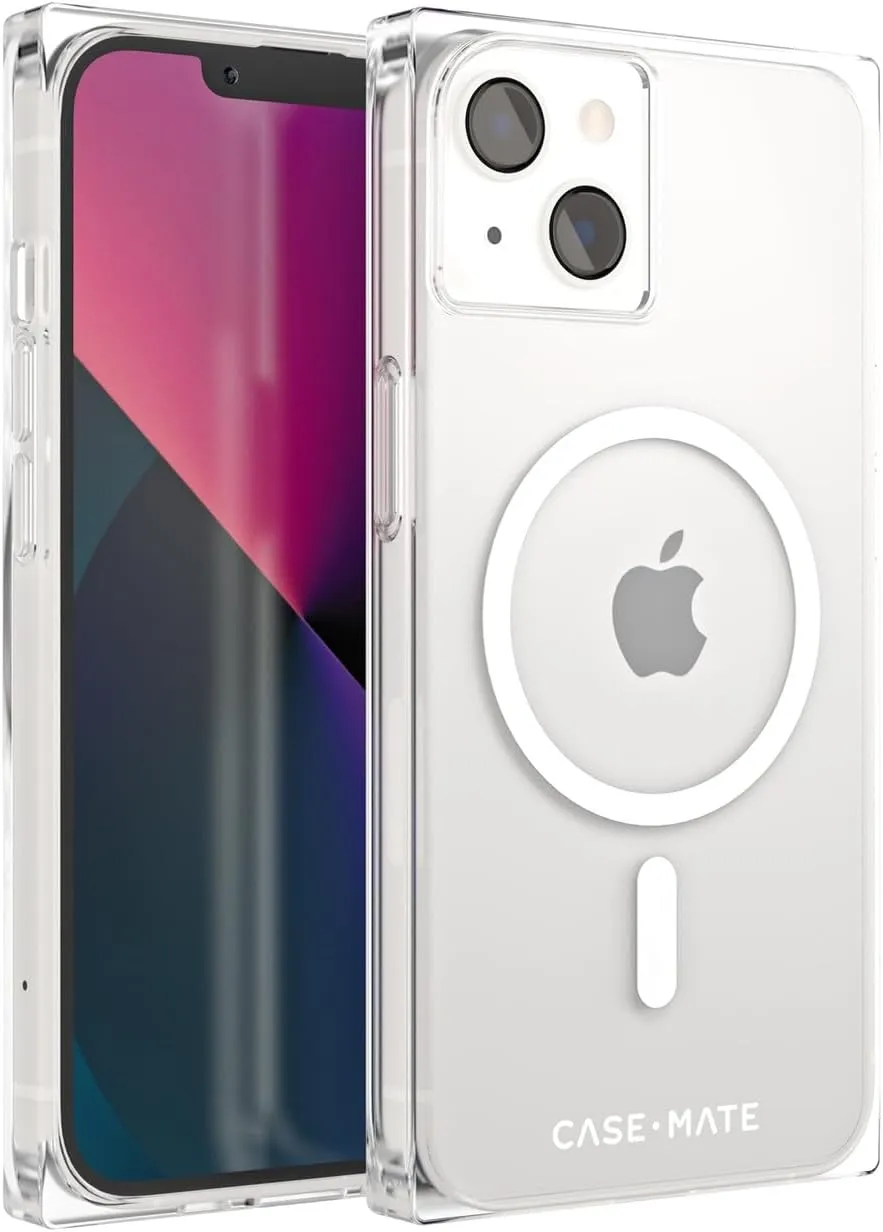 Case-Mate BLOX iPhone 14/13 Case - Clear [10FT Drop Protection] [Compatible with MagSafe] Luxury Cover with Edges for iPhone 14/13 6.1", Anti-Yellowing, Anti-Scratch, Shock Proof