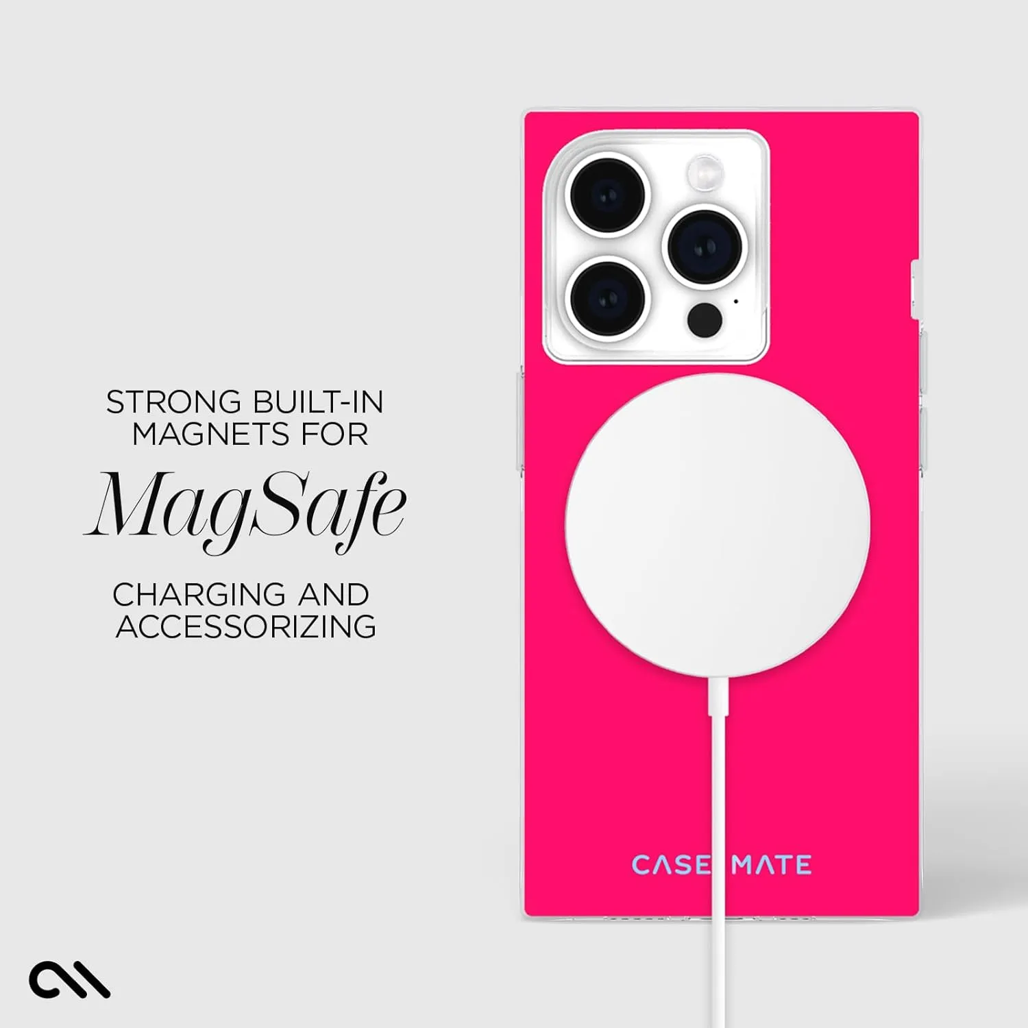 Case-Mate BLOX iPhone 15 Pro Case - Neon Watermelon [12ft Drop Protection] [Compatible with MagSafe] Magnetic Cover with Edges for iPhone 15 Pro 6.1", Anti-Scratch, Shock Absorbent, Slim Fit