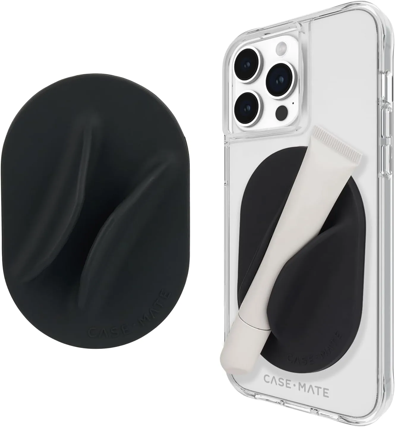 Case-Mate Glossy Magnetic Lip Gloss Holder [Detachable MagSafe Lipstick Holder] Fits Most Lip Gloss and Lipstick Brands - Snap On Phone Accessory for 16 Pro max /15 Pro Max /14 /13 /12 - Midnight