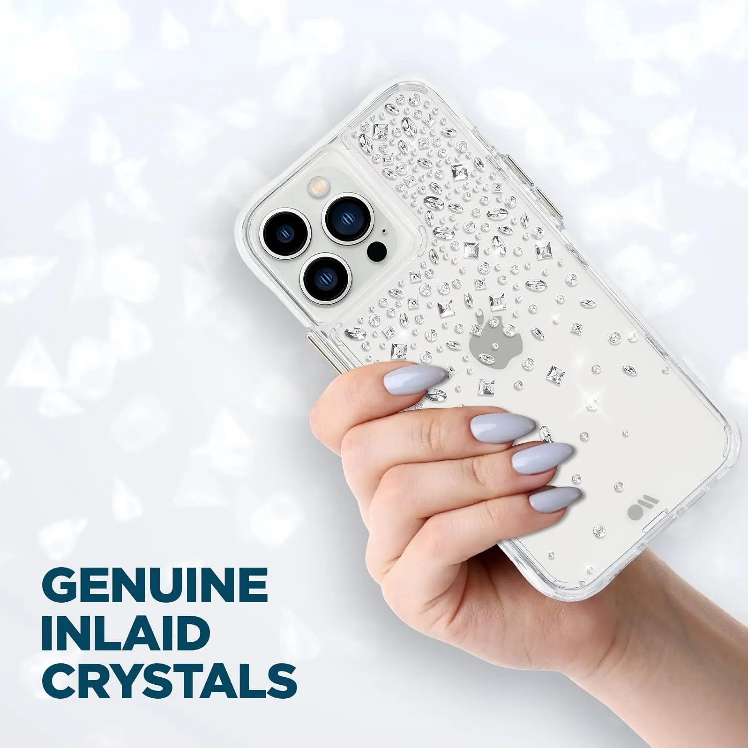 Case-Mate iPhone 13 Pro Max Case for Women [10ft Drop Protection] [Wireless Charging] Karat Crystal Phone Cover for iPhone 13 Pro Max - Luxury Crystal Design Phone Cover - Shock Absorbing Anti Scratch