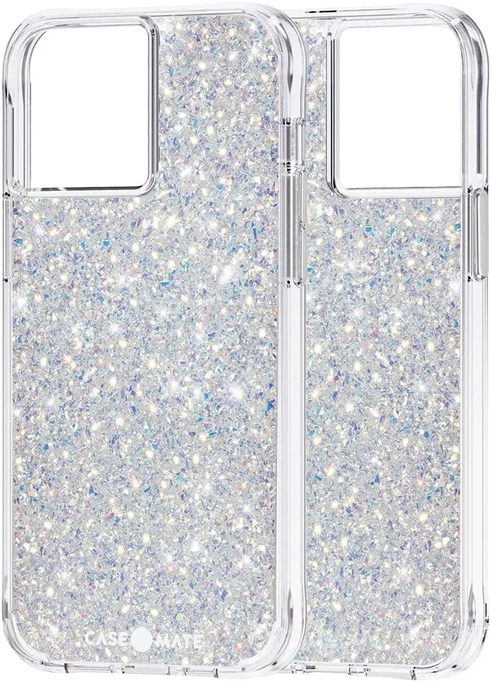 Case-Mate iPhone 13 Pro Max Case for Women [10ft Drop Protection] [Wireless Charging] Twinkle Stardust Phone Cover for iPhone 13 Pro Max - Luxury Glitter Phone Cover - Shock Absorbing, Anti Scratch