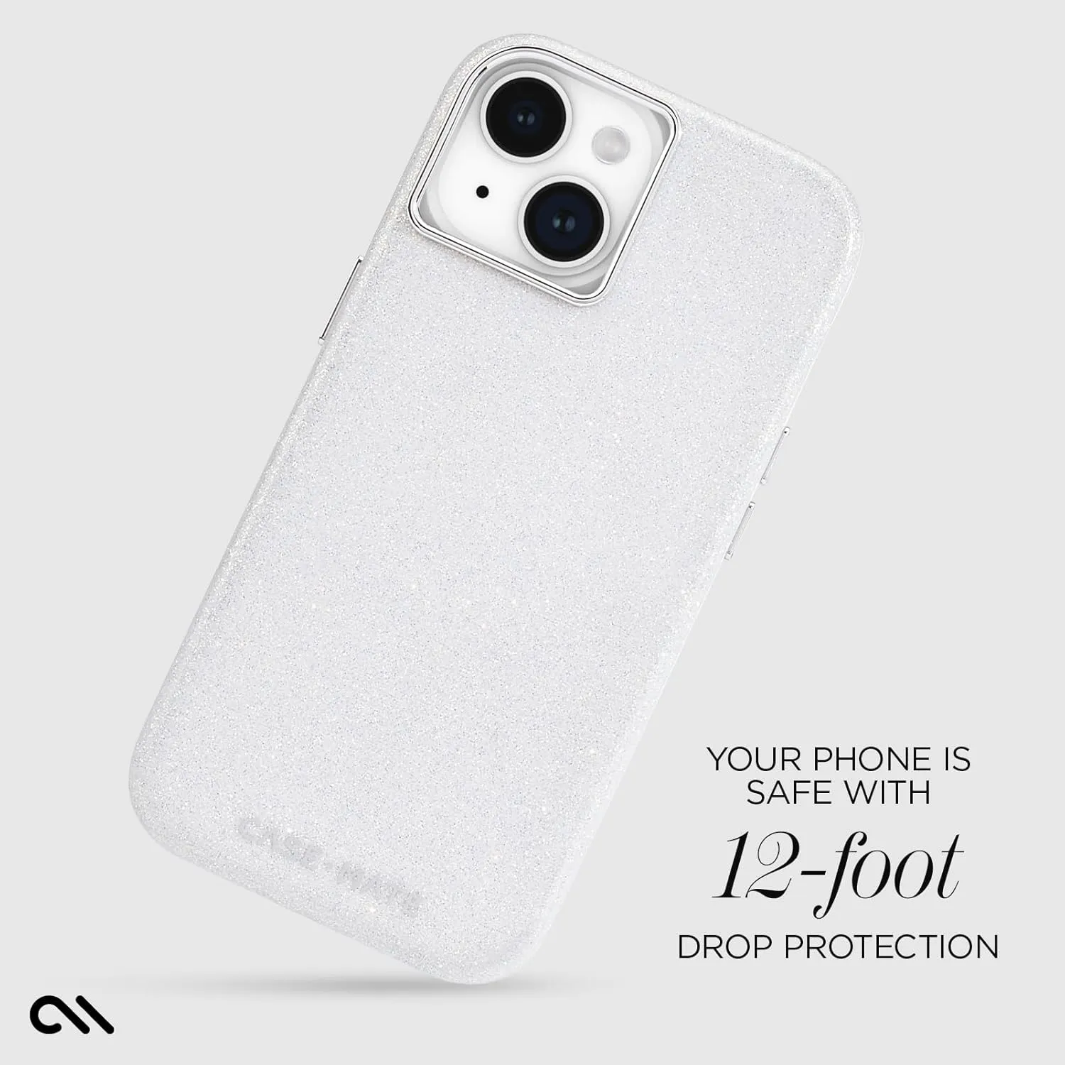 Case-Mate iPhone 15 Case - Shimmer Iridescent [12ft Drop Protection] [Compatible with MagSafe] Magnetic Cover with Cute Bling Sparkle for iPhone 15 6.1", Anti-Scratch, Shock Absorbent Material, Slim