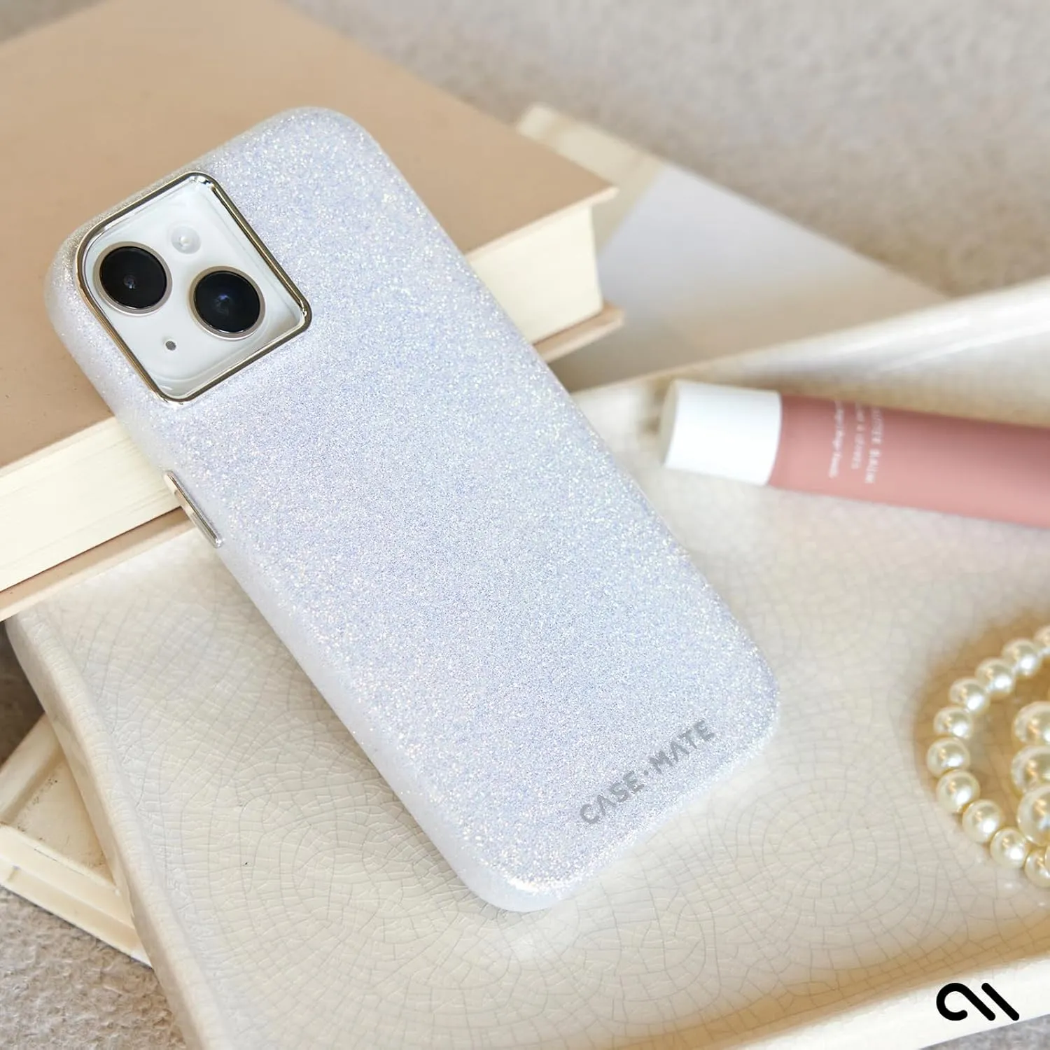 Case-Mate iPhone 15 Case - Shimmer Iridescent [12ft Drop Protection] [Compatible with MagSafe] Magnetic Cover with Cute Bling Sparkle for iPhone 15 6.1", Anti-Scratch, Shock Absorbent Material, Slim
