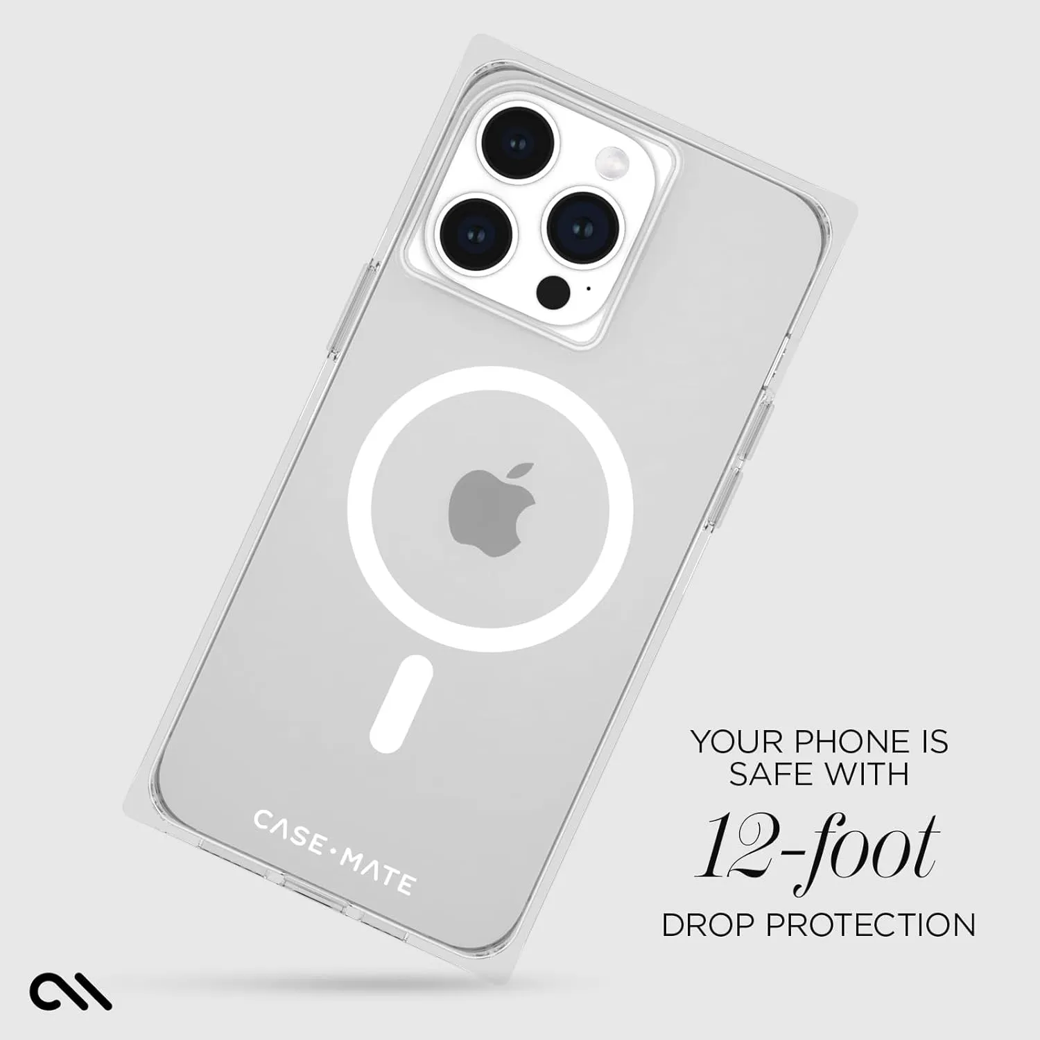Case-Mate iPhone 15 Pro Max Case for Women - Compatible with MagSafe - 12ft Drop Protection - 6.7" Magnetic Case for iPhone 15 Pro Max - Shockproof, Anti-Scratch Phone Cover - BLOX Clear