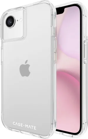 Case-Mate iPhone 16e (2025) / 15/14 / 13 Case [Wireless Charging] Tough Rugged Phone Case with 12ft Drop Protection - Anti-Yellowing Heavy Duty Protective Case for iPhone 16e (2025) - Clear