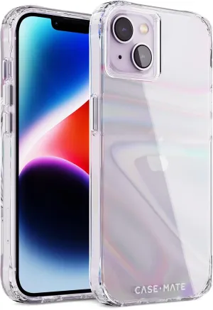 Case-Mate Soap Bubble iPhone 14 Plus Case [10ft Drop Protection] [Wireless Charging Compatible] Luxury Cover for iPhone 14 Plus 6.7" - Iridescent Swirl Effect, Anti-Scratch, Shockproof - Iridescent