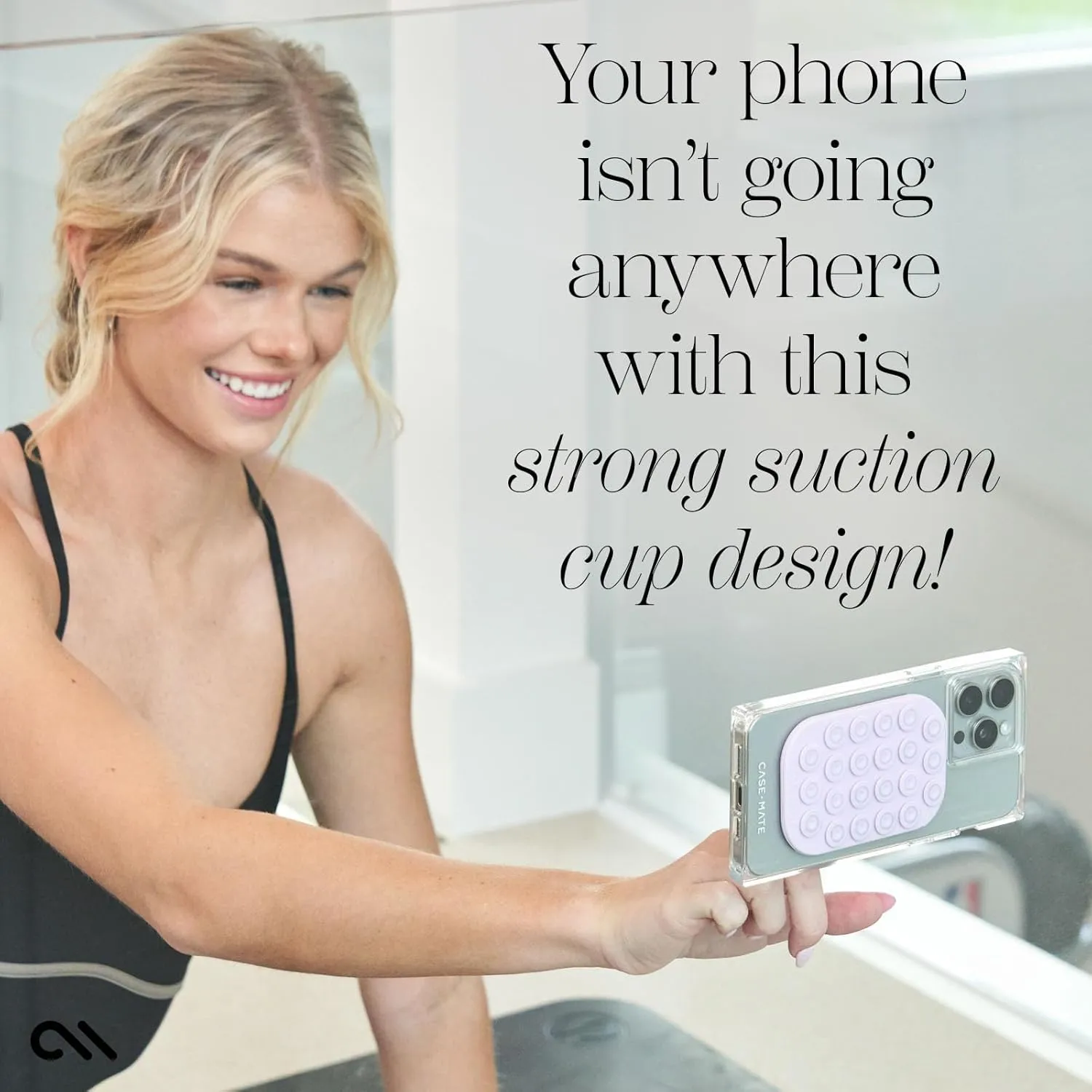 Case-Mate Stick it! Magnetic Suction Cup Phone Mount - Snap-On Detachable iPhone Suction Mount - Hands-Free MagSafe Phone Grip for iPhone Pro Max 16/15/14/13 Series - Stardust