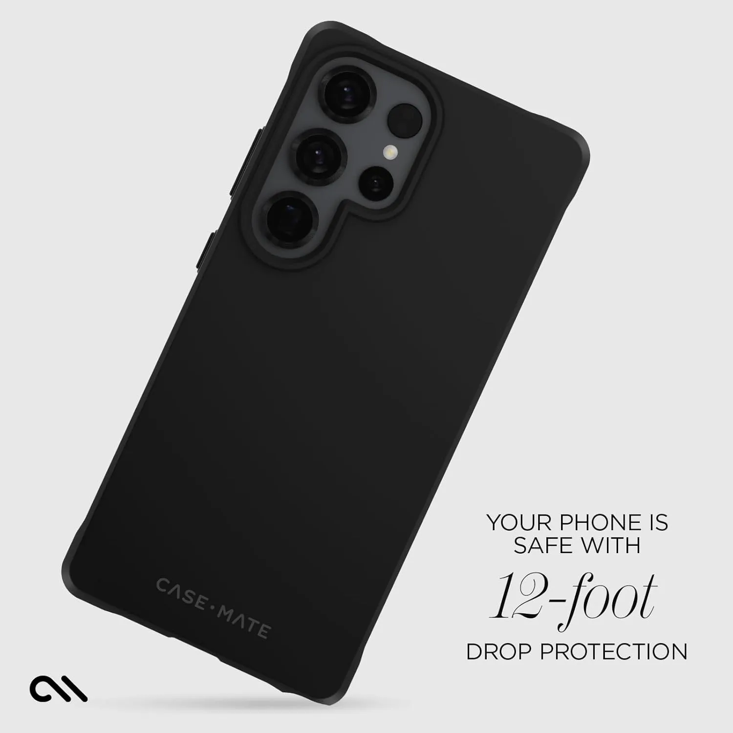 Case-Mate Tough Samsung Galaxy S25 Ultra Case [Wireless Charging] Rugged Phone Cover with 12ft Drop Protection - Anti-Scratch Heavy Duty Protective Case for Samsung Galaxy S25 Ultra 6.9" - Black