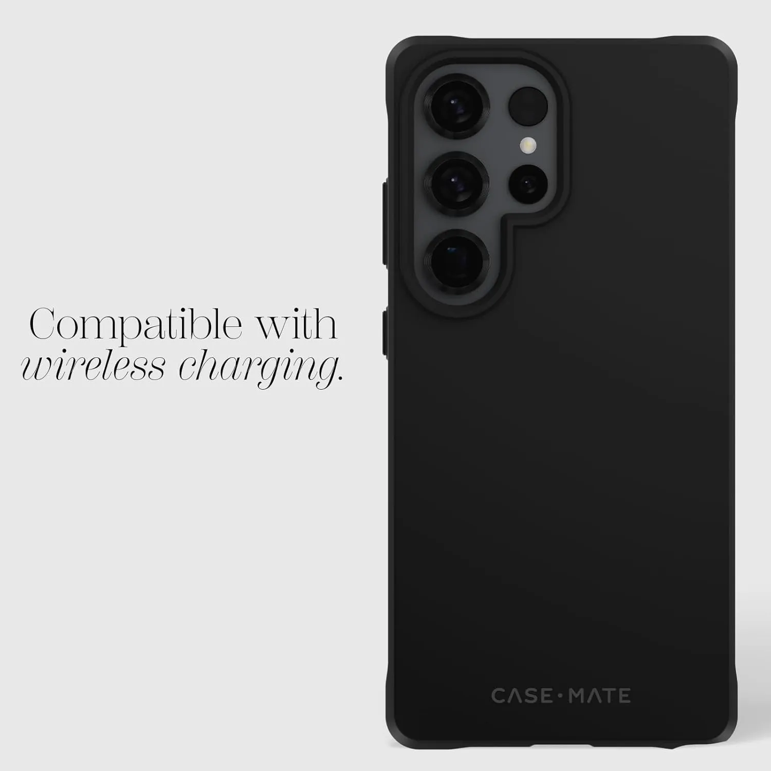 Case-Mate Tough Samsung Galaxy S25 Ultra Case [Wireless Charging] Rugged Phone Cover with 12ft Drop Protection - Anti-Scratch Heavy Duty Protective Case for Samsung Galaxy S25 Ultra 6.9" - Black