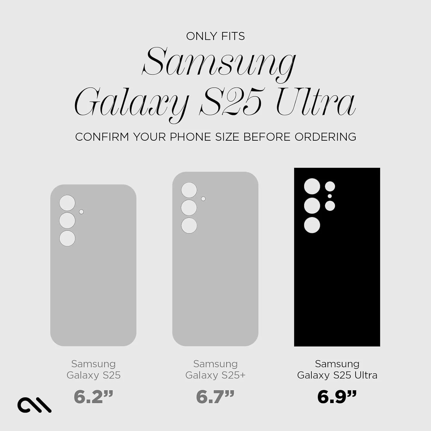 Case-Mate Tough Samsung Galaxy S25 Ultra Case [Wireless Charging] Rugged Phone Cover with 12ft Drop Protection - Anti-Scratch Heavy Duty Protective Case for Samsung Galaxy S25 Ultra 6.9" - Black