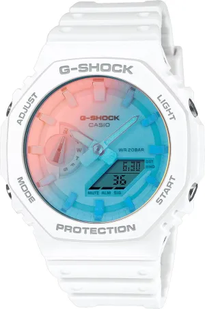 Casio G-Shock Beach Time Lapse Analog Digital White Resin Watch GA2100TL-7A