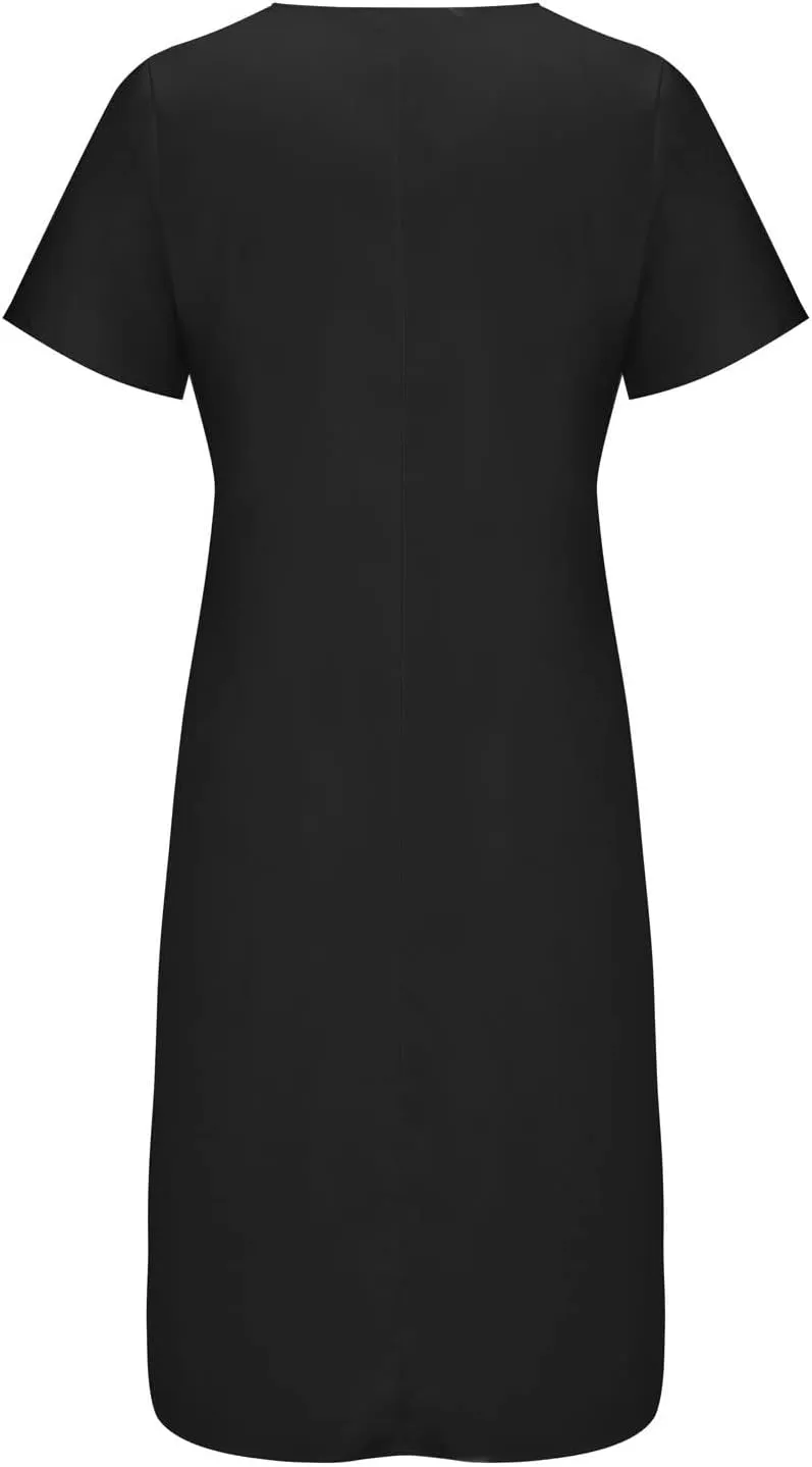 Ceboyel Summer Boho Dresses for Women 2023 Short Sleeve Maxi Long Dress Floral Print Casual Dress Trendy Ladies Outfits