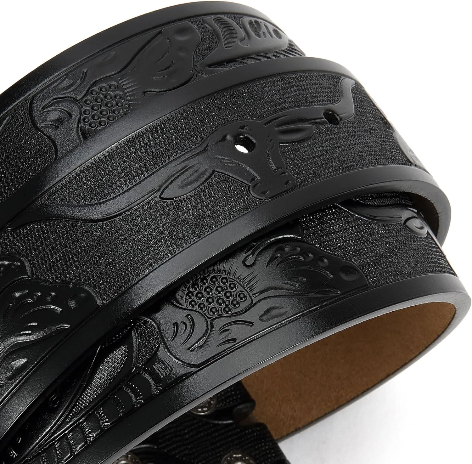CHAOREN Western Belts for Men without Buckle - Cowboy Belt 1.5" Full Grain Leather Belt for Jeans - One Solid Piece Leather