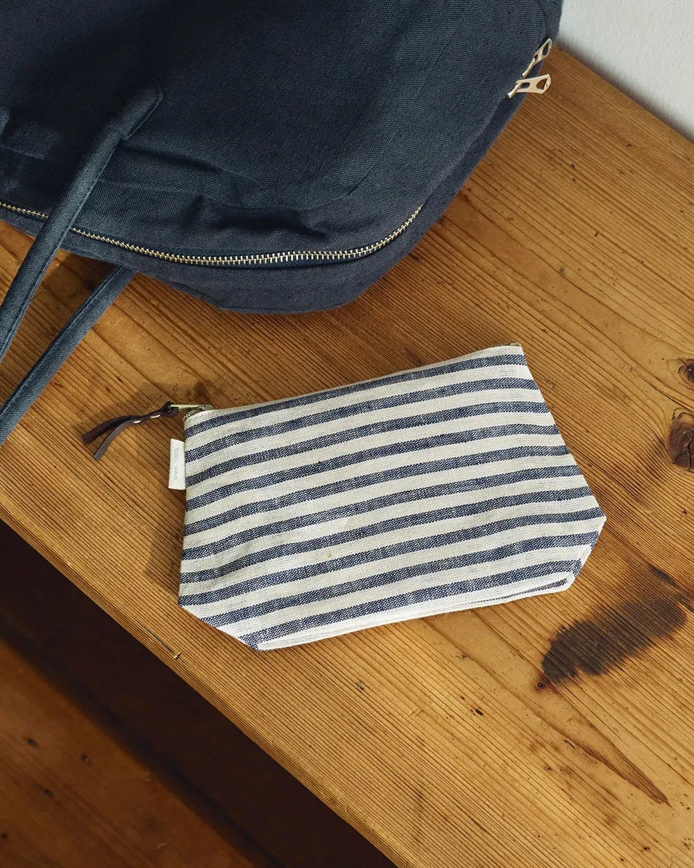 Chris Pouch (Blue Natural Stripe)