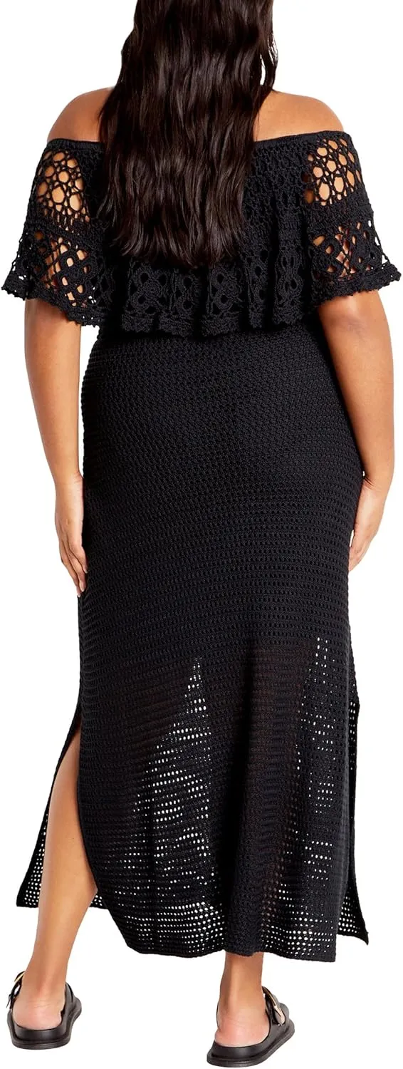 City Chic Women's Plus Size Dress - Callie Crochet