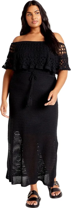 City Chic Women's Plus Size Dress - Callie Crochet